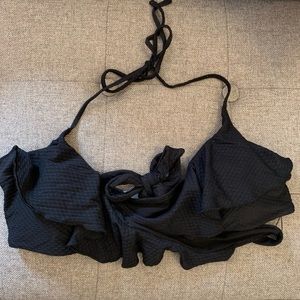 Black Aerie Bathing Suit Criss-Cross